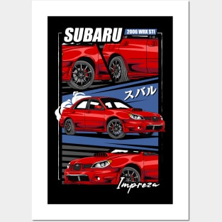 Subaru Impreza JDM Car Posters and Art